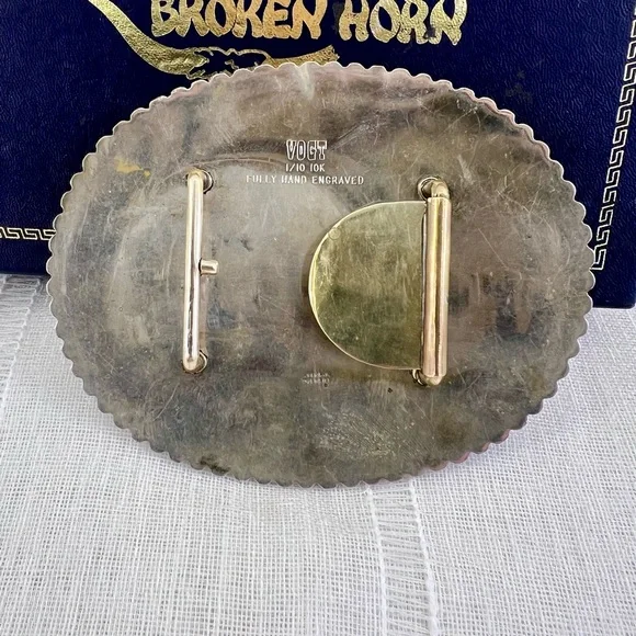 Vogt 1/10 10K Sterling AQHA 1986 World Show Amateur Aged Mares 9th Buckle